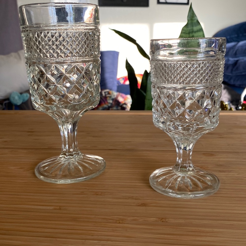 Crystal goblets
